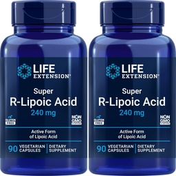 Life Extension Super R-Lipoic Acid 240mg, 90 Veg Kapseln (Pack von 2)