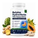 Xavira Betaine Hydrochloride 600 mg, Digestive Support, 60 Veg Capsules (1)