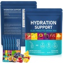 Electrolytes Sachets 24PCS, Electrolytes Powder with Hydration Nutrition, Zero Sugar Hydration Packets with 7 Key Electrolytes & 5 Vital Vitamins for Rapid Hydration, 6 Flavors