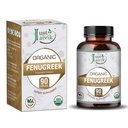 Just Jaivik Organic Fenugreek Tablets - A Dietary Supplements - 750 mg (Pack 90 Organic Tablets) | for Health and Wellness