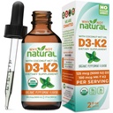 Warum nicht natürliches organisches Vitamin D3 K2 (MK-7) flüssige Tropfen, 5000 IE sublinguales D3 mit Kokosnuss-MCT-Öl, für starke Knochen und Zähne, Herz und Immununterstützung