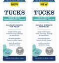 TUCKS Triple Relief Hemorrhoidal Cream, Maximum Strength Pain Relief from Burning, Itching and Discomfort, with Witch Hazel, Treatment, Brand Used by Hospitals, 0.9oz. (26g) (Pack of 2)
