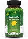 Irwin Naturals Rhodiola-Plus - 75 Liquid Soft-Gels - Hilft Gleichgewicht und Frieden des Geistes - mit L-Theanin, Vitamin D3 & Magnesium - 25 Servierungen