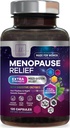Menopause Ergänzungen für Frauen mit Dong Quai, Chaste Berry, Black Cohosh, 8 Billion CFU Probiotics - Hot Flash Night Sweats & Menopause Relief Probiotic für Vaginal, Digestive Health - 120 Kapseln