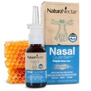 NaturaNectar - Bee Propolis Nasal Spray Saline Sinus Rinse & Relief - Pure Brazilian Propolis and Ingredients - Gentle and No Burning Sensation - Nasal Guardian - Ethical Beekeeping - 1 FL Oz - 1 Pack