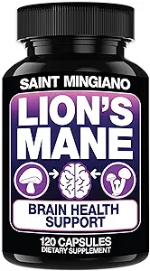Lion's Mane Mushroom Supplement | 120 Kapseln: Alpha Brain Verbesserung der kognitiven Klarheit, Fokus mit unserer Spezialmischung 4 Pilz Mycelium Formel