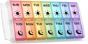 Wöchentliche Pille Organizer 2 Mal pro Tag Extra große 7 Tage einfache Füllen schnell Portable Fullicon AM PM Pille Box für Supplement, Vitamine und Medizin - (Patent Registriert)