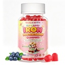 Iron Gummies for Kids & Adults, Multivitamin with Iron, Sugar Free 60 Ct