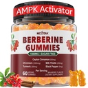 Berberine Gummies 1500mg + Ceylon Cinnamon, Natural GLP-1 Support, 60 Cts