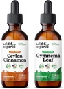 Wild & Organic Ceylon Cinnamon Tinkture 2 fl oz & Gymnema Blatt Tinktur 2 fl oz