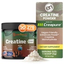 EarthNutri Creatine Monohydrat-Pulver - reine Kreatin-Ergänzung für Muskelkraft, Stärke & Performance - Non-GMO, Sugar-Free, Additive-Free – für Männer & Frauen, Flavored 250g
