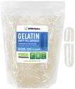 XPRS Nutra Größe 00 Leere Kapseln - 1000 Graf Leere Gelatine Kapseln - DIY Kapsel Füllung - Fillable Pill Gel Kapseln für Do-It-Yourself Ergänzungen (Clear)