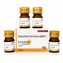 UAVIT-D3 Nano Shots Cholecalciferol Oral Solution 60000 IU – High Strength Vitamin D3 Supplement for Bone Health, Immunity & Calcium Absorption | Sugar-Free 4x5ml Bottles Pack