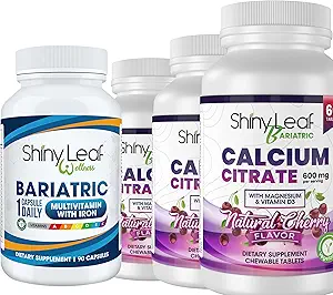 Bariatric Multivitamin mit Eisen einmal-a-Day und Kirsch Kaubares Calcium Citrat für Post Bariatric Chirurgie einschließlich Magen Bypass und Hülse (3 Monate)