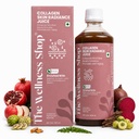 The Wellness Shop Collagen Skin Radiance Juice 500ml | Natural Ayurvedic Supplement for Skin Glow and Healthy Hair | Sea Buckthorn Moringa Herbal Drink | Daily Beauty Wellness Juice for Men Women