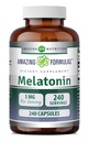 Erstaunliche Formeln Melatonin Ergänzung | 5 Mg Pro Servieren | 240 Kapseln | Non-GMO | Gluten Free | Made in USA
