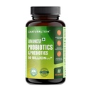 NATURALTEIN Advanced Probiotics & Prebiotics 50 Billion CFU | 9-Strain Gut Health Formula for Digestion, Immunity & Nutrient Absorption | 60 Veg Capsules