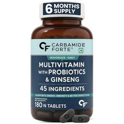 Carbamide Forte Multivitamin Tablet for Men Gym | Multi vitamin Tablet for Men | Multi Vitamin for Mens for Daily Immunity & Energy Support | 180 Tablets
