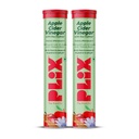 PLIX - THE PLANT FIX Probiotics+ Apple Cider Vinegar Effervescent Tablets|Supports Digestion,Improves Gut Health & Metabolism|With 10bn CFU|15 Tablets,Pack of 2|For Unisex, 220 grams