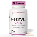 Autoimmunity Care Digest All Care – Complete Digestive Enzymes Supplement for Digestion | All-in-1 Enzymes for Digestion to Reduce Acidity, Bloating, Gas & gut Discomfort | Digestive Enzyme Tablets | 30 Caps (30 dose)