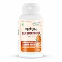 VITTUM Sea Buckthorn Tablets | Ladakh Origin Sea Buckthorn Berry | QUAD Omega 3-6-7-9 | Rich in Antioxidants, Vitamins & Essential Minerals | Supports Gut, Immunity & Skin Health | 60 Tablets