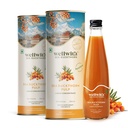 Wellwith by Ayuzera Himalayan Sea Buckthorn Berry Pulp 300ml | Plant Based Vegan Omega 3, 6, 7 & 9 | No Fish Oil | Natural & Organic | Upto 50 Glass Juice | Antioxidants & Vitamins (300ml, Pack Of 2)