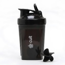 CULT Shaker for Gym & Protein Shaker Bottle 500ml | Leakproof Gym Sipper Bottle for Men & Women | Ideal for Pre Workout, Protein Powder Mixer & BCAAs (Black)