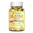 Sunline Alaska Deep Sea Fish Oil, Omega-3 with EPA 180mg & DHA 120mg, 1000mg, 100 Softgels