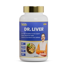 Jeena Sikho Organics Dr. Liver Tablets | Ayurvedic Liver Supplement | With Bhumi Amla, Punarnava & Bhringraj | Helps with Digestion, Metabolism & Daily Detox Balance, 60 Tablets