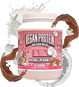Riesige Ergänzungen Vegan Protein Pulver - Marshmallow Madness - Superior Pflanzenbasiertes Proteinpulver, 20g Protein pro Servierung, Glutenfrei