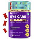Carbamide Forte Eye Care Supplement | Lutein and Zeaxanthin Supplements for Eye Care | Cranberry Flavoured - 60 Gummies