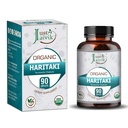 Just Jaivik Organic Haritaki (Terminalia Chebula) - 750mg (90 Tabletten) | Nahrungsergänzungsmittel für Entgiftung und Verjüngung für Vata
