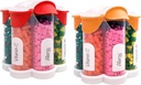 Extra Large Pill Organizer Täglich, Wöchentlich, Monatliche Beilage Flasche, niedliche Blossom Pill Dispenser mit 7 XL Compartments (2 Pack Combo) (Orange und Rot)