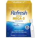 Refresh Optive MEGA-3 Lubricant Eye Drops Konservierungsfreie künstliche Tears, 0,01 fl oz (0,4 mL), 30 Single-Use Container
