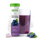 OZiva Phyto Ceramides+ Collagen Builder, Skin Hydration, Blueberry, 15 Tabs