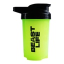 BEASTLIFE Plastic Shaker Bottle with Lid for Gym | Leak-Proof, BPA-Free Blender Bottle for Protein, BCAA & Pre Workout | All Drink Compatible | Easy to Carry