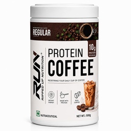 Ripped Up Nutrition Protein Coffee | Neat 10g Protein Per Scoop | Versatile Usage - A Pre-Workout or Anytime Meal Replacement Shake| (Regular, 500gm)