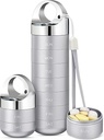 Zannaki Metall Reise-Pille Organizer, Portable Wasserdicht Wöchentliche Pille Box, Große Aluminiumlegierung Pille Case Container, BPA Kostenlose 7 Tage tägliche Medizin Organizer Halter für Vitamin, Fischöl, Supplement