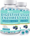 Verdauungsenzyme Gummie, Kaubare Verdauungsenzyme für Frauen und Männer mit Probiotics & Prebiotics Blend, Sugar Free | Vegan