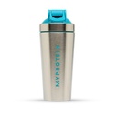 Myprotein Metal Shaker Stainless Steel Bottles For Gym (Silver-Blue)-100% Leakproof Guarantee, Ideal For Protein, Pre Workout, Bcaas & Water Bpa Free 750 ML