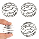 3 Pcs Metal Shaker for Gym, Shaker Ball for Efficient Protein Mixing, Milton Protein Shaker Bottle Compatible Spring Balls, Gym Bottle Steel Container Accessories, Size 5.2 * 4.5 cm