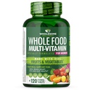 Ganzes Wellness Ganzes Essen Multivitamin für Frauen - Natürliche Multi Vitamine, Mineralien, Bio-Extrakte - 120 Tabletten
