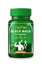 Black Maca 1100mg with L-Arginine | Energy, Stamina & Vitality Support Capsules | Peruvian Maca Root Extract for Daily Performance & Endurance | 90 Veg Capsules Dietary Supplement