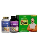 Gut Detox Kit with Liv & Sugar Balance Combo | Pet Yakrit Pleeha Kit + Dr. Liver + Shuddhi Dr. Madhu Care | With Amla, Giloy, & Gudmar | For Digestion, Metabolism & Liver Health