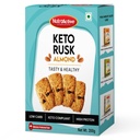 NutroActive Keto Almond Rusk | Sugar-Free Rusk | Healthy Low Carb Snack - 200g