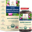 Super Immune – Echinacea Goldenseal Rose HIPS & Vitamin C Kapseln für Immununterstützung und Verteidigung | 60 Kapseln | von Dr. Marco Sikaffy | Sana Herbal Sc