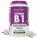 HealthyHey Nutrition Vitamin B1 Thiamine -120 Veg Capsules