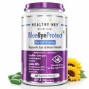 HealthyHey Nutrition BlueEyeProtect Natural Lutein and Zeaxanthin - Protection from Blue Light and Eye Health - 60 Veg. Capsules