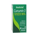 HealthAid Curcumin with Bioperine – 30 Veg Capsules | With 95% Curcuminoids for Enhanced Absorption | Supports Skin, Joint & Immune Health | Antioxidant Supplement for Men & Women