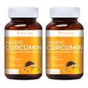 ZEROHARM Holistic Curcumin with 95% Curcuminoids & Piperine Turmeric Supplement for Joint Health, Antioxidant & Immunity Support for Men, Women - Nano Formulated 120 Tablets